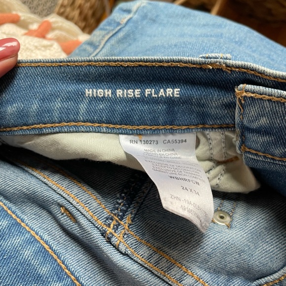 Wrangler high rise flare blue jeans - Picture 8 of 11